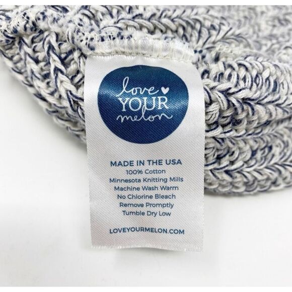 Love‎ Your Melon Minnesota Twins Knit Beanie Navy White Hat Unisex - Picture 5 of 6